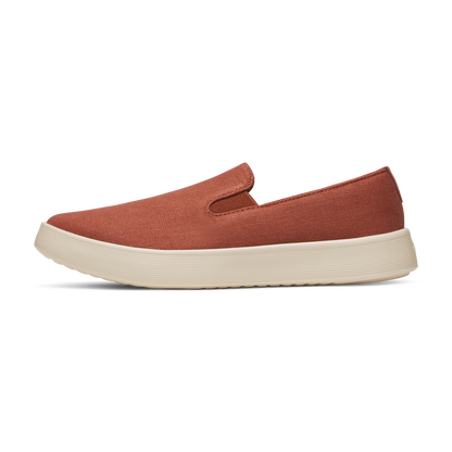 Men's Canvas Cruiser Slip On - Auburn (Warm White Sole)