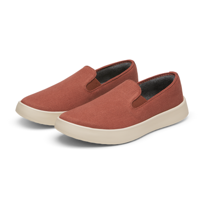 Men's Canvas Cruiser Slip On - Auburn (Warm White Sole)